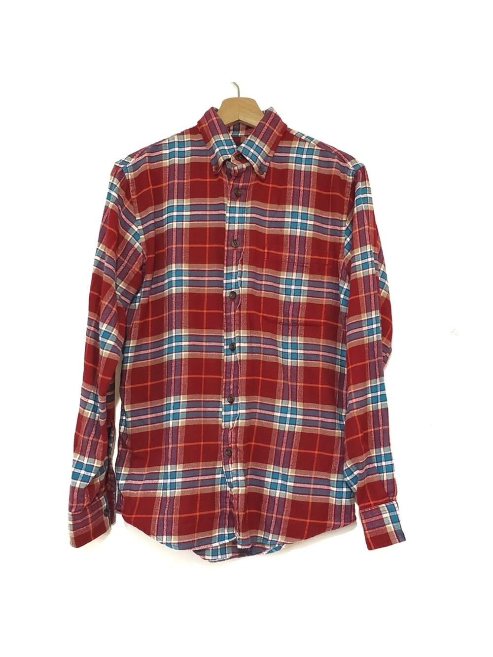 Lands' End | Soft and Comfy Plaid Button Down Shirt
